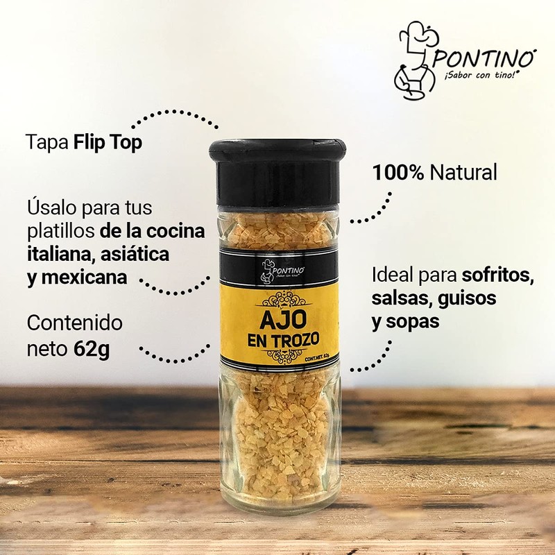 Pontino Ajo en Trozo 62 Gramos 2 Piezas