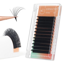 ANNAFRIS Easy Fan Eyelash Extension, 0.07 C, 12 mm Volume Eyelashes, Self-Fanning Easy Fan Eyelashes, 5D-20D False Eyelash Extension (0.07 C 12 mm)