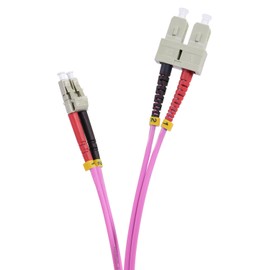 TPFNet Pack of 5 10 m Fibre Optic Cable SC/LC OM4 Duplex Multimode 50/125µm 10 Gigabits