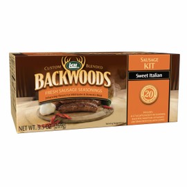 LEM Products Backwoods Sweet Italian Fresh Sausage Seasoning Kit, Ideal for Wild Game and Domestic Meat, Seasons Up to 20 Pounds of Meat, 9.5 Ounce Package