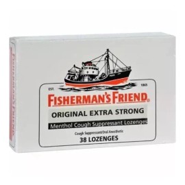 Fisherman's Friend Original Extra Strong Cough Suppressant Lozenges 38 Ct 2 Pack