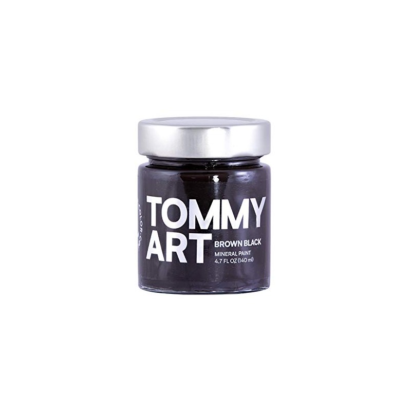 Tommy Art Chalk-Based Mineral Paint 140ml-Brown Black