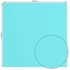 Florence Cardstock Smooth - Coloured Card Making Supplies 12 x 12 inch - Blue - 20 Sheets - Coloured Paper for Scrapbooking, Card Making, Die Cutting and Paper Crafts - 216 GSM - Sky