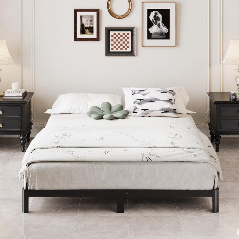 Lutown-Teen 7 Inch Low Profile Full Size Bed Frame with