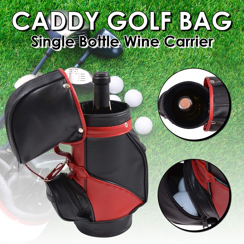 Primeware Caddy Golf Bag | Single Bottle Wine Carrier |
