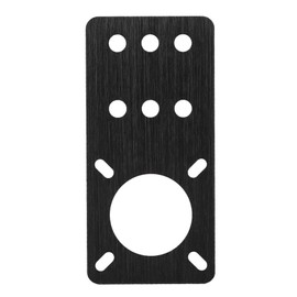 NEMA 17 Motor Mount Plate for NEMA 17 Stepper Motors/V-Slot Linear Anodized Aluminum Stepper Motor Mounting Plate 3D Printer Accessories(Black)