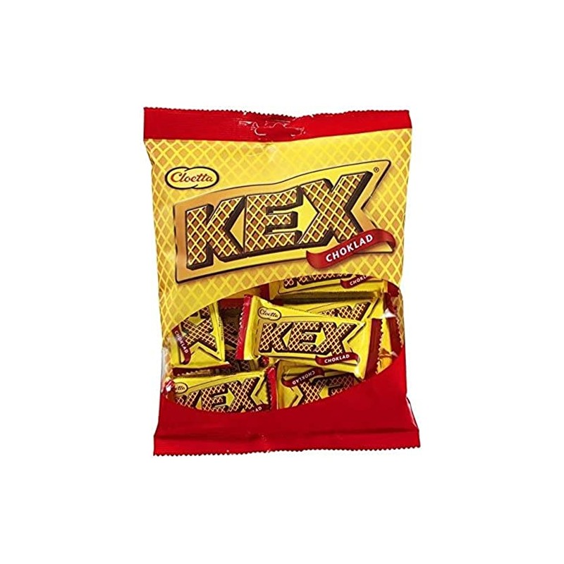 Cloetta Kex Choklad - Chocolate Filled Mini Wafers - 156g