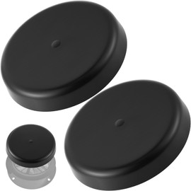 Ceoighe 2 Pack RV Mushroom Vent Cap Compatible with Keystone Camper Trailer, RV Mushroom Roof Vent, Motorhome Water Guard for Vehicle Plumbing Ventilator Cap (Fan Base Not Included) (Black)
