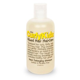 CurlyKids Mixed Haircare Super Detangling Shampoo, Yellow, 8 Fl Oz