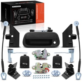 A-Premium 31-PC Tailgate Rebuild Kit Compatible with Toyota Tundra 2000-2006, Tailgate Handle Bezel Latch Hinge Cable Lamp Striker Bolts
