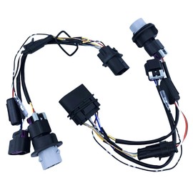 Daydmaly 2PCS Projector Headlights Conversion Adapter Wire Harness Fit for Ram 1500 2500 3500 2013-2018, Headlights Conversion Wiring Adapter Replace for 810003