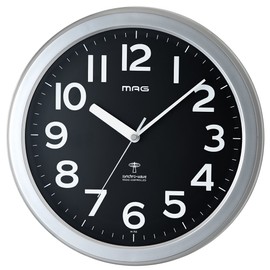 Mag (Mag) Atomic Wall Clock rozuberugu Silver Metallic (Silver) w – 705 SM – Z