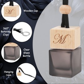 Car Air Freshener Vent Clip DIY Automobile Aroma Diffusers Perfume Essential Oil Sticks for Women Men Automotive Fragrance Decoration Accessories 4 Pack(Black)