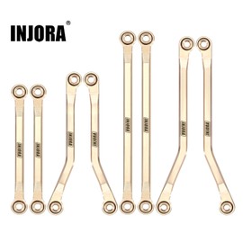 INJORA Brass High Clearance Chassis Links Set for TRX4M Defender Bronco 1/18 RC Crawler Upgrade Parts,42g