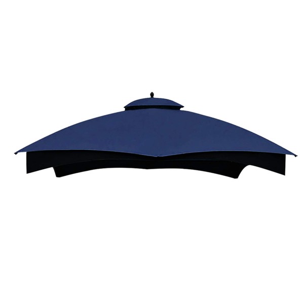 Eurmax USA High Performance Replacement Canopy Top for Lowe's Allen Roth Heavy Duty Gazebo Roof Gazebo Top with Air Vent 10X12 Gazebo Cover #GF-12S004B-1, Replacement Top Only（Navy Blue）