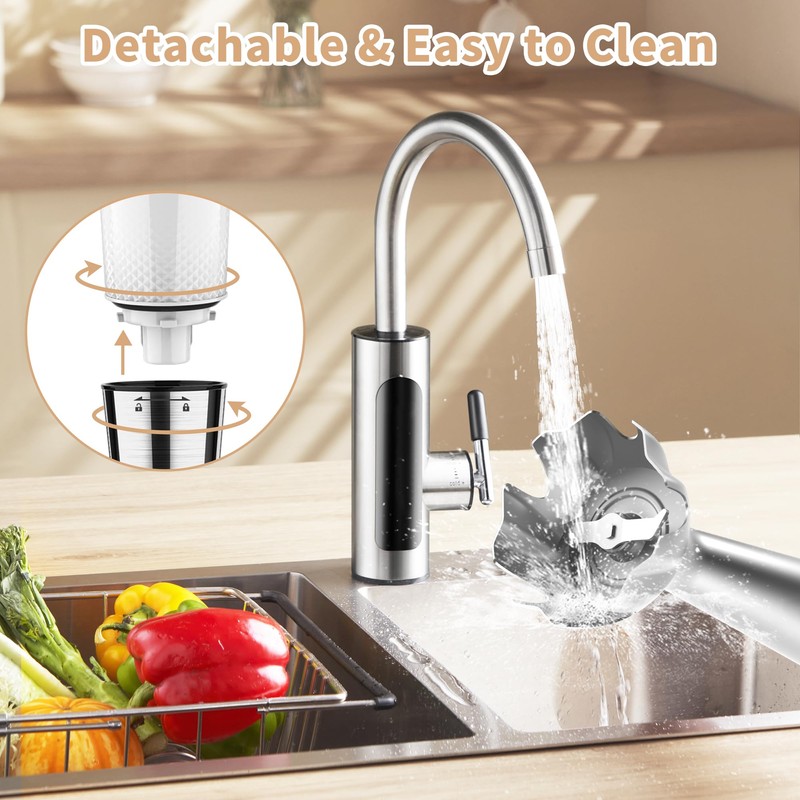 Cordless Immersion Blender Handheld: 3-in-1 Rechargeable Electric Hand Blender Stick,