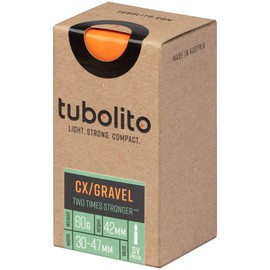 Tubolito Tubo cx/gravel 700 x 30-47mm, 42mm Presta Valve, Orange