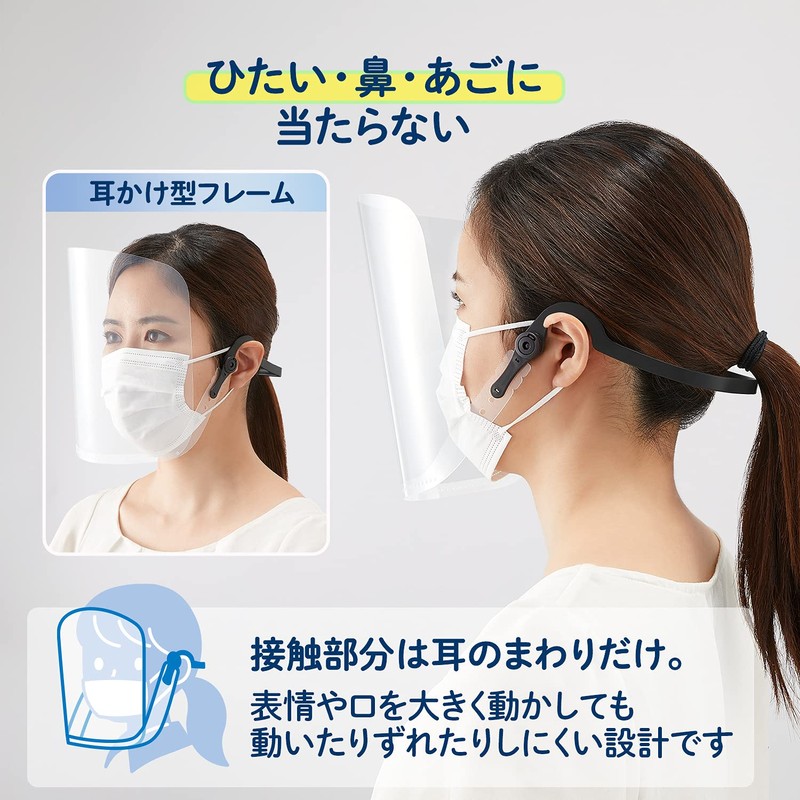 Plus Face Shield Headset 1 Frame + 3 Shields FG-020F