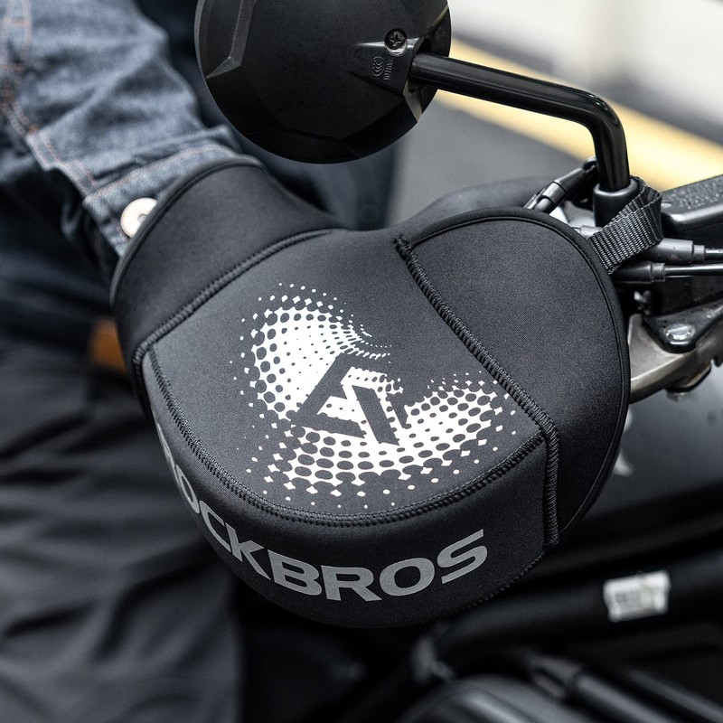 ROCKBROS Motorcycle Handlebar Muffs Cold Weather Windproof Handlebar Mitts Motorcycle