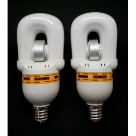HollyLite (2) HollyLite 40W Induction Self Ballasted Retrofit Lamp Bulb 5k 2 New Bulbs