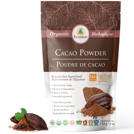 Ecoideas Organic Ft Cacao Powder, 113g, Brown, ECO-FT11