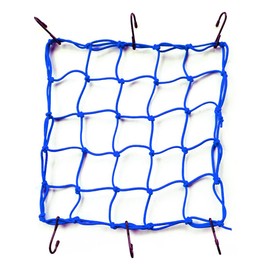 ONIPAX 38x38cm High Elastic Bungee Cargo Net with 6 Hooks for Bicycle Motorcycle