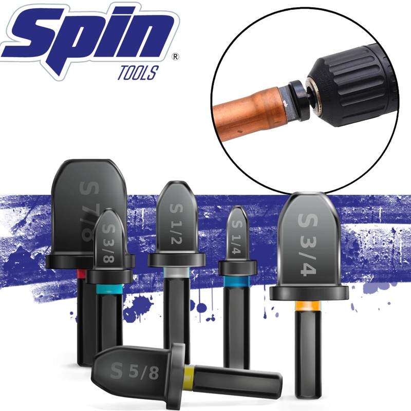 SPIN S6000 6-Piece Drill Bit Swaging Tool Set 1/4, 3/8,