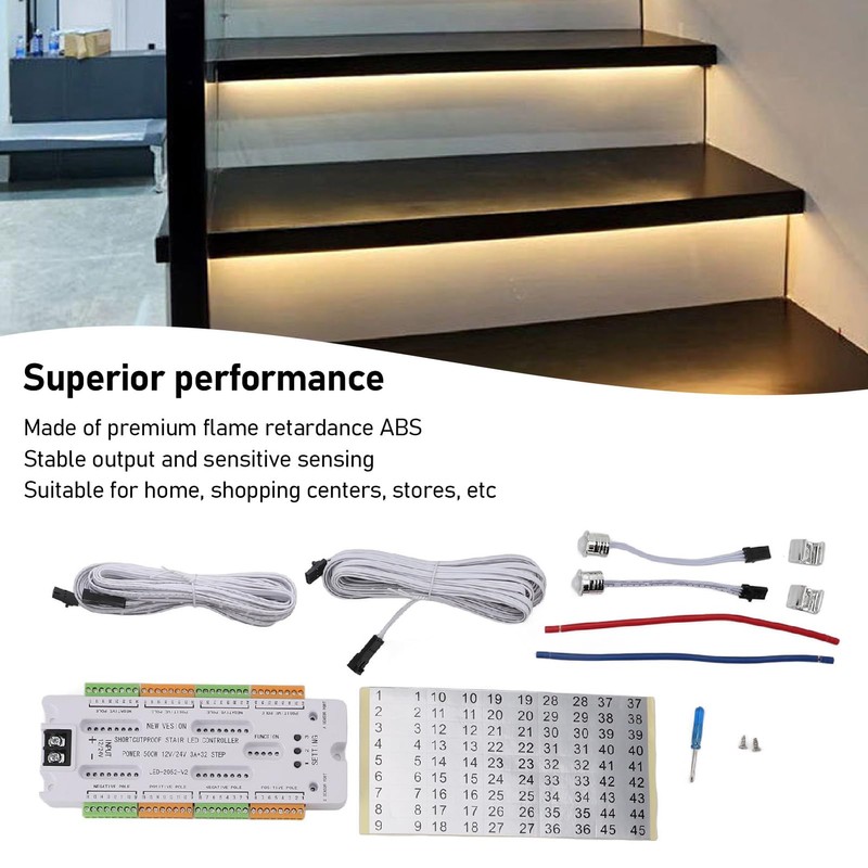 Yanmis Motion Sensor LED Stair Light Controller, Automatic Staircase Lighting