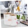 Baluue Bathroom Organizers and Storage Cotton Pad Dispenser Small Jars