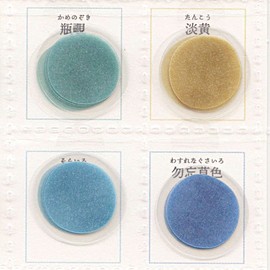 Seasonal Color Sample, Seal Flake, Shiratsuyu Color, 202037