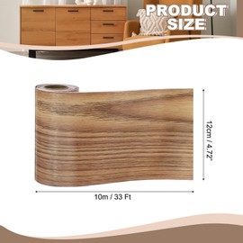 uxcell Wood Grain Tape, 4.72" x 33Ft Self-Adhesive Wood Grain Repair Tape Simulated Repair Patch for Wall Corner Table Door Baseboards Floor Sofa Furniture Home Decor (Walnut)