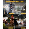LED Work Light with Stand, 10000 Lumen 2 Head Portable