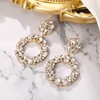 BriLove Wedding Bridal Bohemian Fashion Jewelry Sparkling Crystal Teardrop Marquise