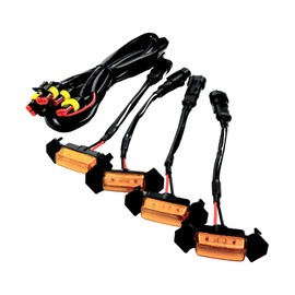 HTharros LED Grille Marker for Toyota Tacoma TRD Pro Grill Outside Marker Lamp 12V Custom Parts Amber Orange Cover