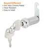 sourcing map Cabinet Drawer Cam Lock, 1-1/2" Cylinder Length Fits