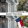 UD_G128 Combo Pack: 6 Ft Tangle Free Spinning Flagpole (White)