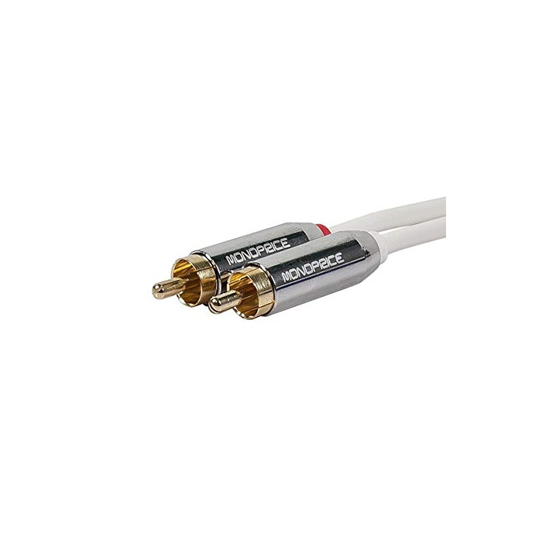 Monoprice Audio Cable - 10 Feet - White | Stereo