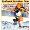 Lovewe Spray Paint Electric Gun DIY 3 Nozzles, 2 Spray
