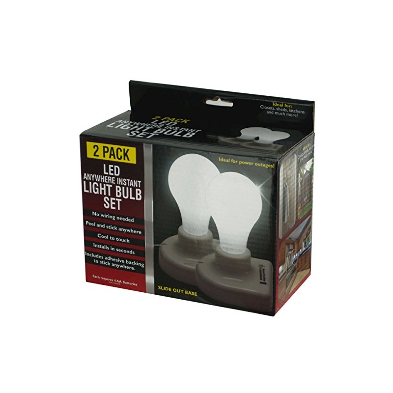 StealStreet SS-KI-OL966 LED Anywhere Instant Light Bulb Set