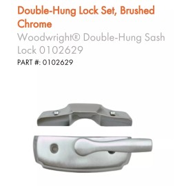 ANDERSEN: Double Hung Windows Sash Lock Set (1 ea)- Brushed Chrome #0102629