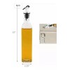 RIVERSOFY 2 Botella Dispensador Aceite Vinagres Vinagreta 500ml