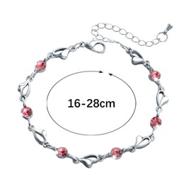 VNHATY Women's bracele, love bracele, shiny crystal diamond adjustable love bracele