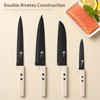 CuCut 12-Piece Kitchen Knife Set, Nonstick Coating Chef Knives Set