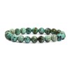 Justinstones Natural African Turquoise Gemstone 8mm Round Beads Stretch Bracelet