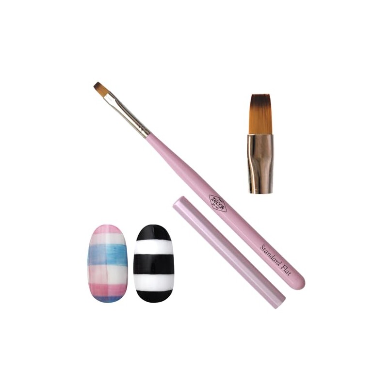 zecca Nail Studio Brush Gel Nail Tool Gel Brush with