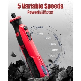 AVID POWER Cordless Rotary Tool 8V Rechargeable Rotary Tool, 4 Front LED Lights, 5 Speeds, 60 Pcs Rotary Tool Accessories for Carving, Engraving, Sanding, Polishing and Cutting