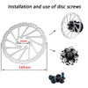 TEMLHMY Bicycle Disc Brake Kit,Mechanical Disc Brake Kit,Including Front and