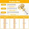 sdhiiolp 10 Pcs Cabinet Knobs Matte Gold Metal Round Knurled