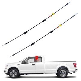 Rear Door Upper Latch Cable Left and Right Side Compatible with 1997-2003 Ford F150 2004 F150 Heritage 1997-1999 F250 Door Upper Latch Cables Replaces# 6L3Z18264A26A 6L3Z18264A27A