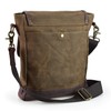 SHANGRI-LA Small Messenger Bag for Men and Women Waxed Canvas